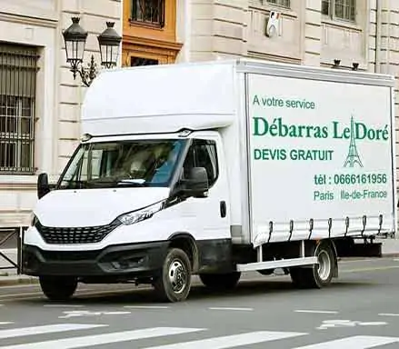 Debarras-Le-Dore-camion-blanc Camion le doré, débarras à paris